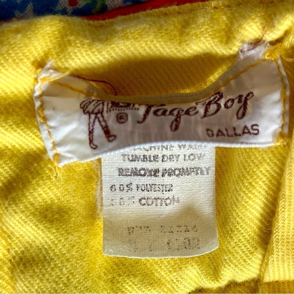 Vintage Page Boy Dallas Maternity Dress Baby Doll Sleeveless Butterfly Floral M - Picture 14 of 14